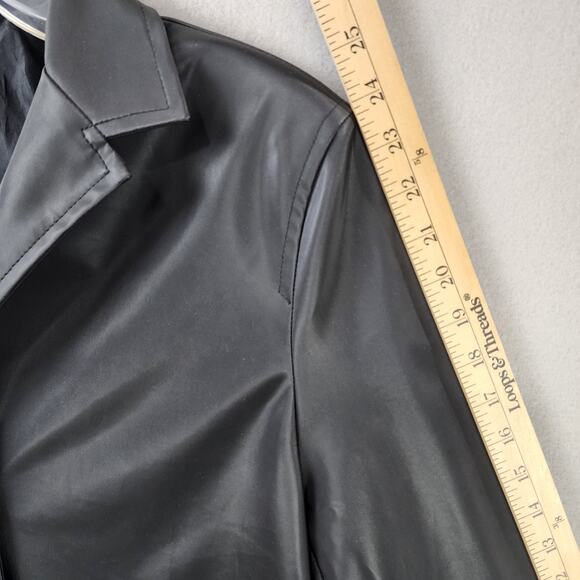 Queen Paris Women's Black Double Breasted Outerware - Nylon/Acrylic - Size 2 - Picture 3 of 10